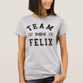 T-shirt Équipe noire orpheline Felix (Devant)