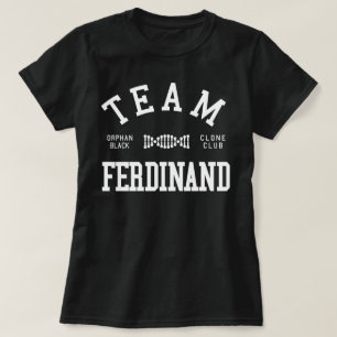 T-shirt Équipe noire orpheline Ferdinand