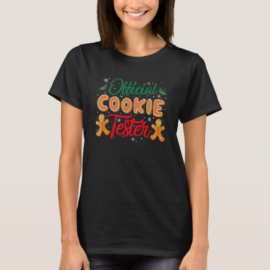 T-shirt Équipe officielle de biscuits de Noël Ginge (Devant)