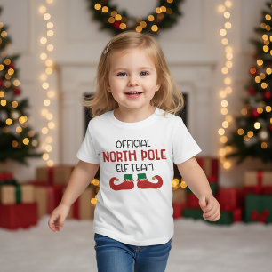 T-shirt Équipe officielle de lutins du Pôle Nord Noël
