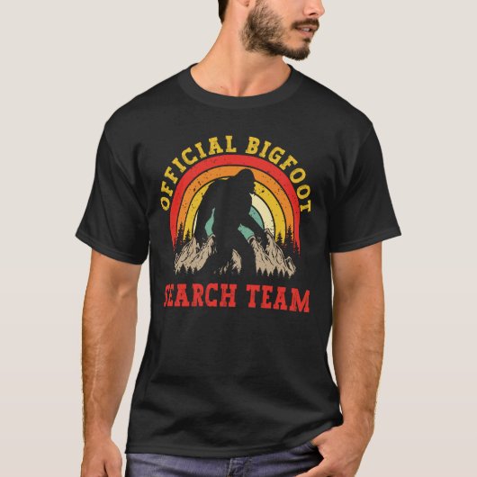 T-shirt Équipe officielle de recherche Bigfoot Sasquatch F (Devant)