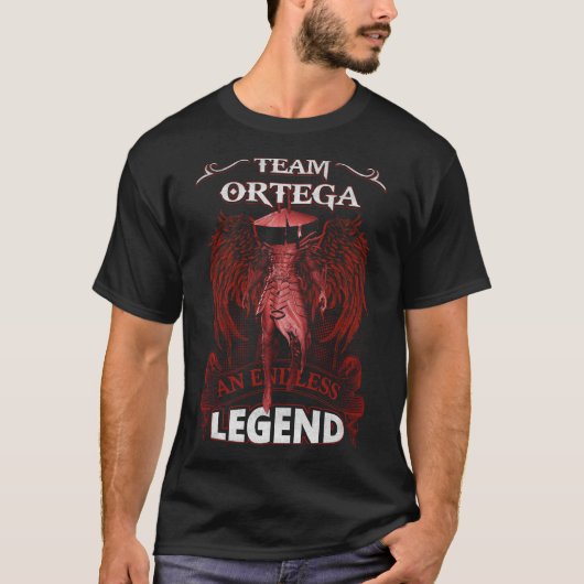 T-shirt Équipe ORTEGA - Une LÉGENDE sans fin (Devant)