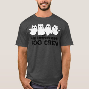 T-shirt Équipe Paraprofessionnelle Boo Crew Halloween Ghos