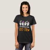 T-shirt Équipe Paraprofessionnelle Bow Crew Ghost Hallowee (Devant entier)