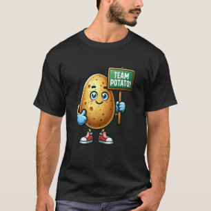 T-shirt Équipe Patate, mascotte de pomme de terre cuite au