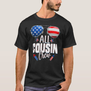 T-shirt Équipe Patriotique Cousin 4 juillet tous les équip
