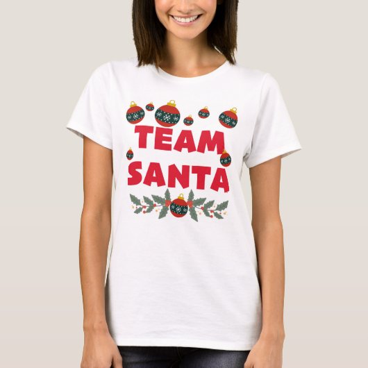 T-shirt Équipe Père Noël (Devant)