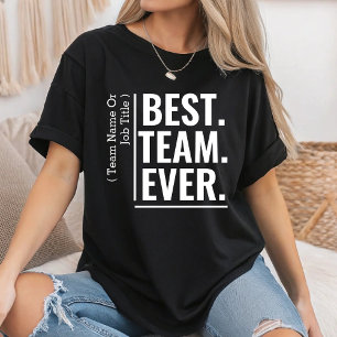 T-shirt Équipe personnalisée Meilleure jamais Équipe Cowor