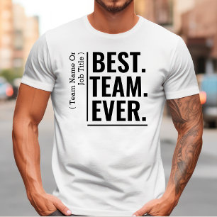 T-shirt Équipe personnalisée Meilleure jamais Équipe Cowor