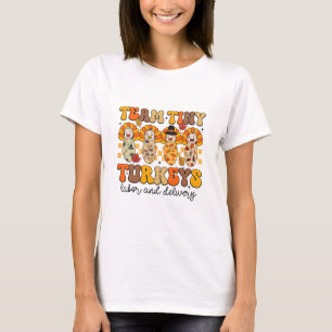 T-shirt Équipe Petits Dindonneaux Infirmière en Travail et