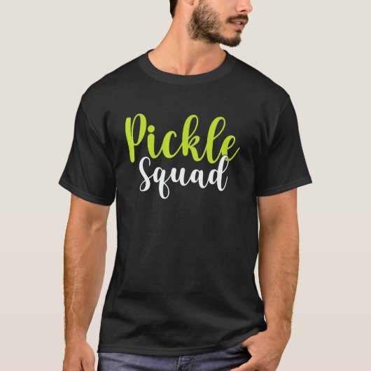 T-shirt Équipe Pickle Équipe Végétalienne Concombre Pickle (Devant)