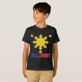 T-shirt Équipe Pinoy 3 étoiles et un Sun (Devant entier)