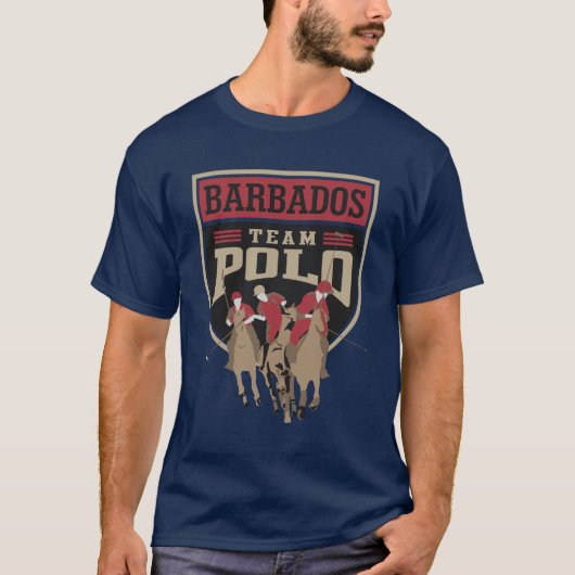T-shirt Équipe Polo Barbade (Devant)