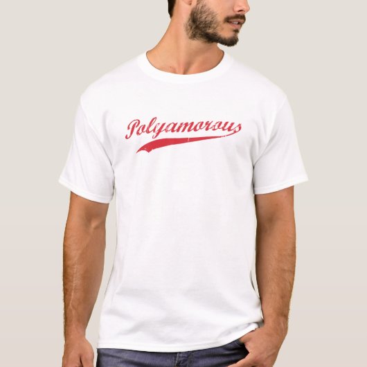T-shirt Équipe Polyamory Polyamorous et fier (Devant)