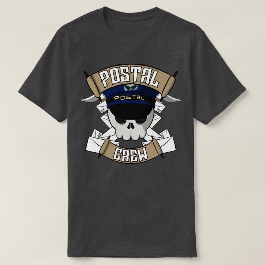 T-shirt Équipe postale Jolly pirate (Design devant)