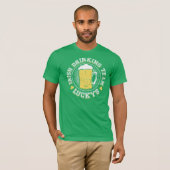 T-shirt Équipe potable irlandaise chanceuse (Devant entier)