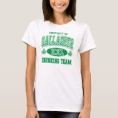 T-shirt Équipe potable irlandaise de famille de Gallagher (Devant)