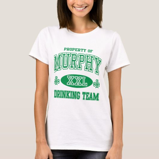 T-shirt Équipe potable irlandaise de Murphy (Devant)