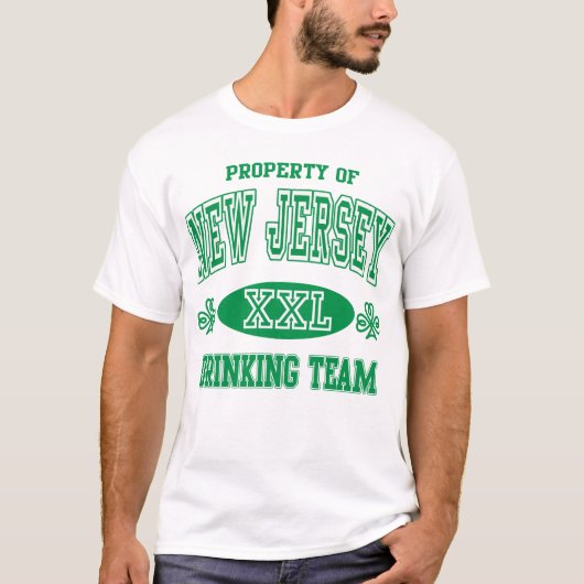 T-shirt Équipe potable irlandaise de New Jersey (Devant)