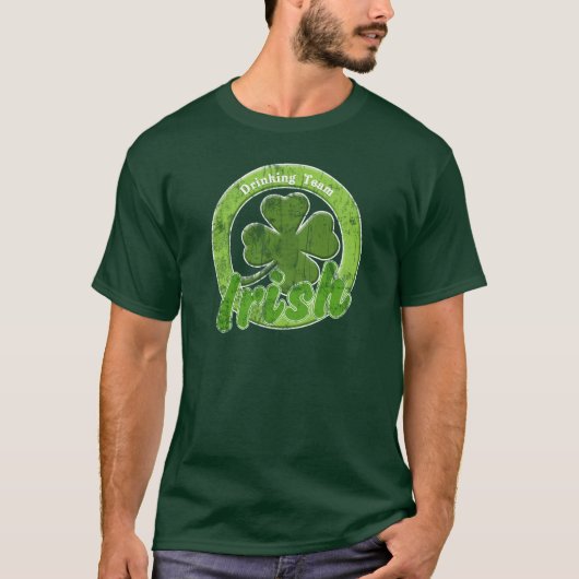 T-shirt Équipe potable irlandaise vintage (Devant)