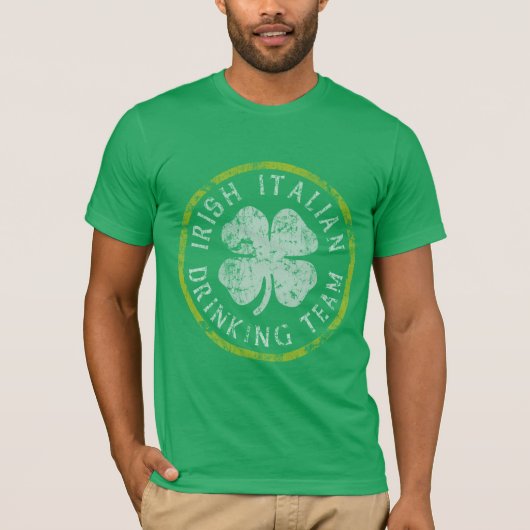 T-shirt Équipe potable italienne irlandaise (Devant)