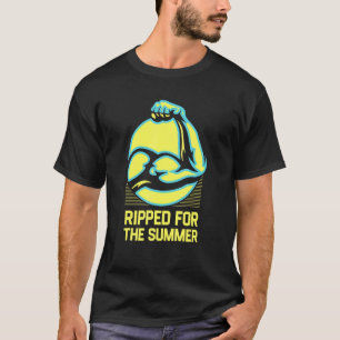 T-shirt Équipé Pour L'Été Salle De Fitness Humour Fitness