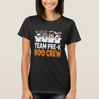 T-shirt Équipe Pré-Maternelle Boo Crew Fantômes Mignons d'