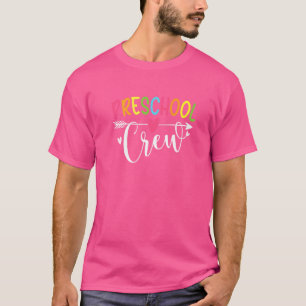 T-shirt Équipe Préscolaire Premier Jour D'École Filles Ens