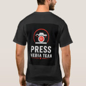 T-shirt 📰 Équipe professionnelle de couverture médiatique (Dos)