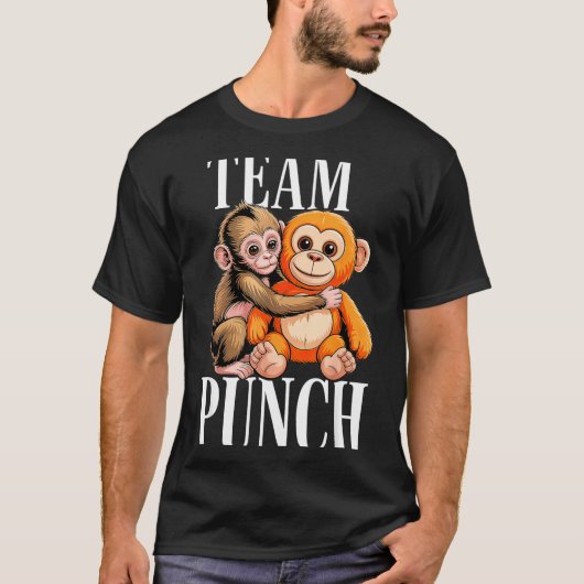T-shirt Équipe punch - bébé singe mignon Équipe punch - bé (Devant)