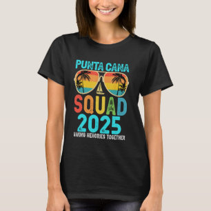 T-shirt Équipe Punta Cana 2025 Vacances Amis Famille Matc