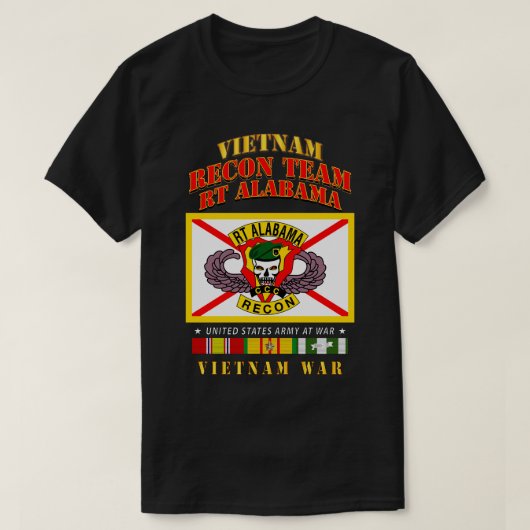 T-shirt Équipe Recon RT Alabama Vietnamw VN SVC (Design devant)
