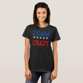 T-shirt Équipe Rétro Crazy Pas Normal Femmes (Devant entier)