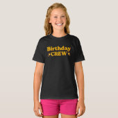T-shirt Équipe rétro d'anniversaire (Devant entier)
