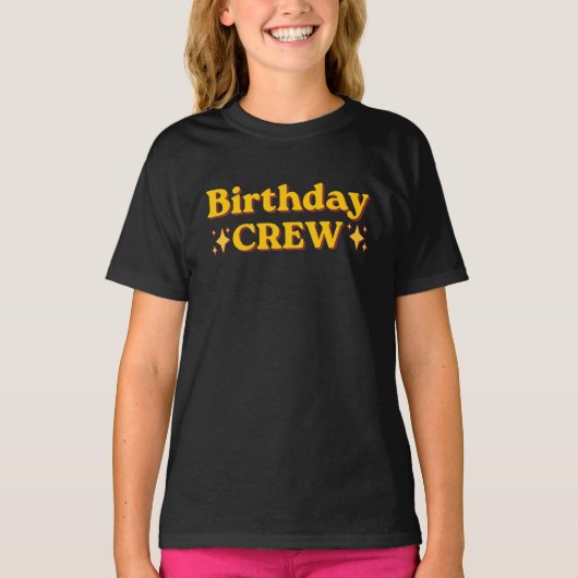 T-shirt Équipe rétro d'anniversaire (Devant)
