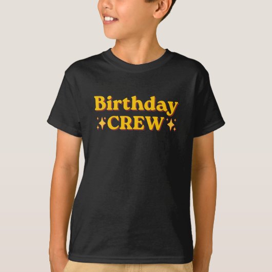 T-shirt Équipe rétro d'anniversaire (Devant)