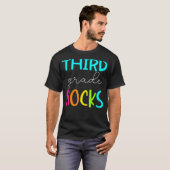 T-shirt Équipe Rocks de 3e année Enseignant de 3e année (Devant entier)