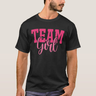 T-shirt Équipe Rose Équipe fille garçon Reveal Party Match