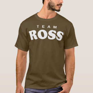 T-shirt Équipe Ross Nom de famille personnalisé Mariée Fam