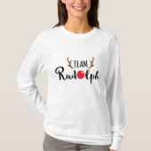 T-shirt Équipe Rudolph - Logo de l'équipe de Noël (Devant)