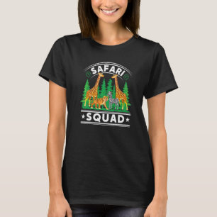 T-shirt Équipe Safari Voyage de vacances en famille Animau
