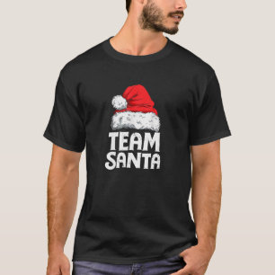 T-shirt Équipe Santa Lumières de Noël Famille Assortie