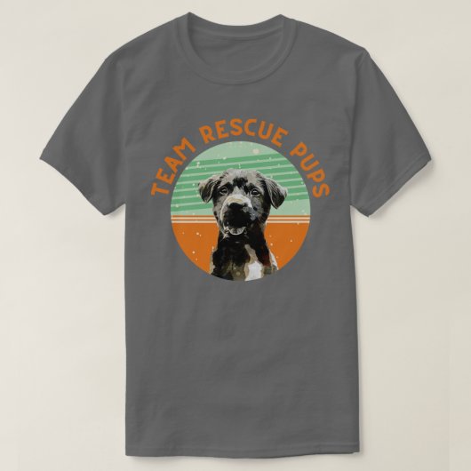 T-shirt Équipe Secourir Pups adopter Dont Shop Amoureux de (Design devant)