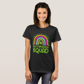 T-shirt Équipe Shenanigans Joyeuse St Patrick's Day Arc-en (Devant entier)