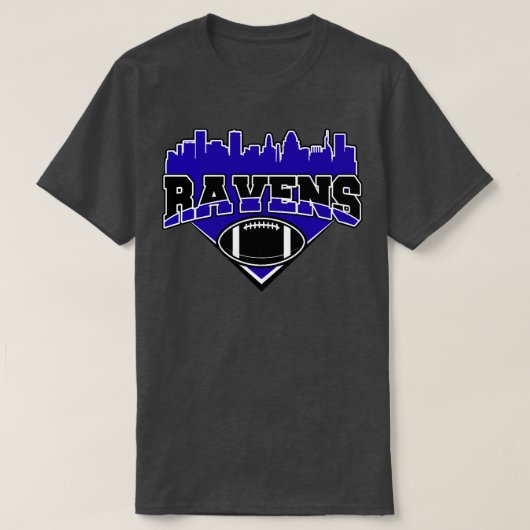 T-shirt Équipe Skyline Ravens (Design devant)