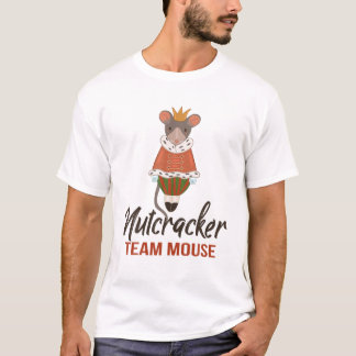 T-shirt Équipe Souris Casse-Noisette Danse de Noël Drôle S