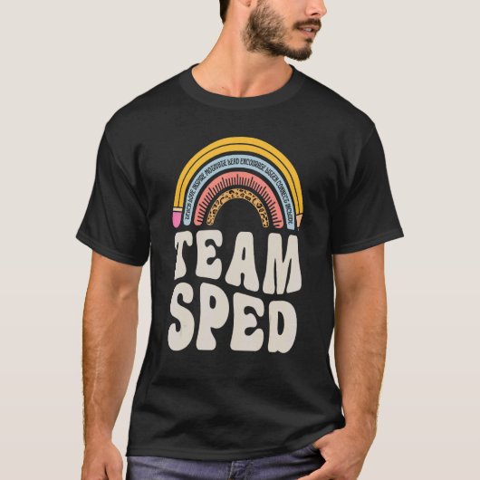 T-shirt Équipe SPED Enseignant Spécial Enseignant Wom (Devant)