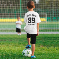 Équipe sportive personnalisée Jersey Black Numéro