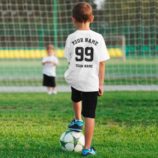T-shirt Équipe sportive personnalisée Jersey Black Numéro 