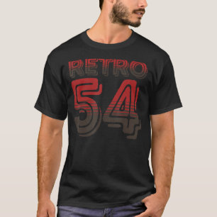 T-shirt Équipe sportive rétro Numéro 54 Année 1954 Cinquan